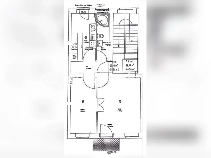 Tauschwohnung: Helle Altbau-2-Zimmer-Wohnung mit Balkon — photo 1